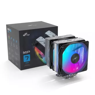 FSP CPU Kühler MP7 Dual, 120mm A.RGB FDB Lüfter