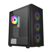 FSP M220/Midi Tower/Transparent/Schwarz