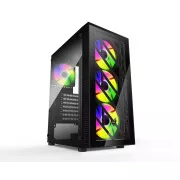 FSP CMT192/Midi Tower/Transparent/Schwarz