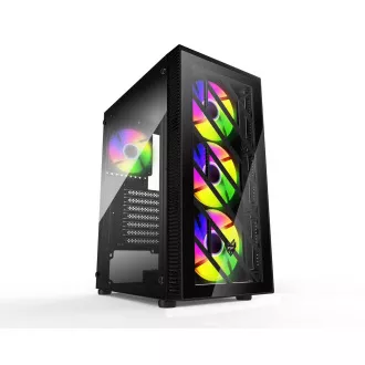 FSP CMT192/Midi Tower/Transparent/Schwarz