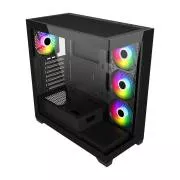 FSP M340-BA/Midi Tower/Transparent/Schwarz