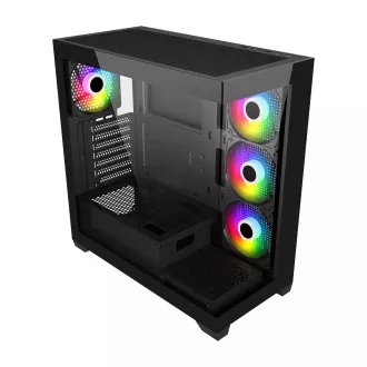 FSP M340-BA/Midi Tower/Transparent/Schwarz FSP M340-BA/Midi Tower/Transparent/Schwarz