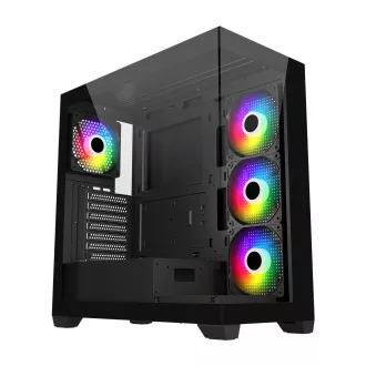FSP M340-BA/Midi Tower/Transparent/Schwarz FSP M340-BA/Midi Tower/Transparent/Schwarz