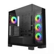 FSP M540-BA/Midi Tower/Transpar/Schwarz