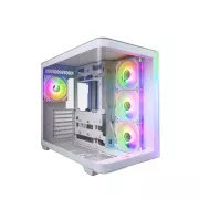 FSP M580-WA/Midi Tower/Transparent/Weiß