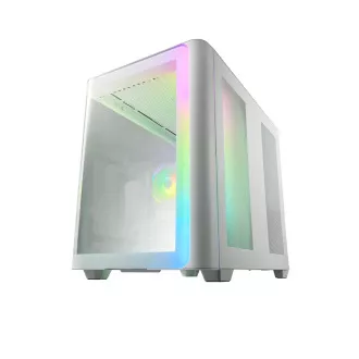 FSP M580-WA/Midi Tower/Transparent/Weiß