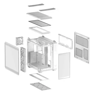 ASUS Gehäuse GT502 HORIZON WHITE, ARGB, TEMPERED GLASS ASUS Gehäuse GT502 HORIZON WHITE, ARGB, TEMPERED GLASS