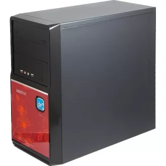 AMEI AM-C1002BR/Micro ATX/Schwarz und Rot