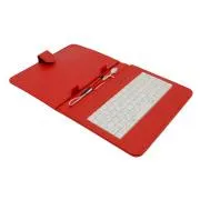 AIREN AiTab Ledertasche 2 mit USB Tastatur 8" ROT (CZ/SK/DE/UK/US... Layout)