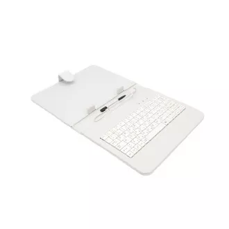 AIREN AiTab Ledertasche 2 mit USB Tastatur 8" WEISS (CZ/SK/DE/UK/US... Layout)