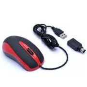 AMEI AM-M801/Büro/Optisch/800 DPI/Kabellos USB/Schwarz-Rot