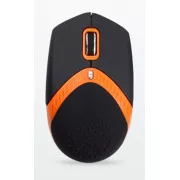 AMEI AM-M101O/Ergonomisch/Optisch/1 600 DPI/Kabellos USB/Schwarz-Orange