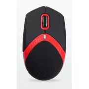 AMEI AM-M101R/Ergonomisch/Optisch/1 600 DPI/Kabellos USB/Schwarz-Rot