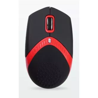 AMEI AM-M101R/Ergonomisch/Optisch/1 600 DPI/Kabellos USB/Schwarz-Rot