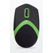 AMEI AM-M101G/Ergonomisch/Optisch/1 600 DPI/Kabellos USB/Schwarz-Grün