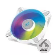 ARCTIC P12 PWM PST A-RGB (Weiß) 0dB - 120mm Druckoptimierter Gehäuselüfter
