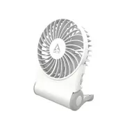 ARCTIC Summair 2Go (Weiß) - Wiederaufladbarer Taschenventilator mit Ständer (74 Stunden Akkulaufzeit und variab