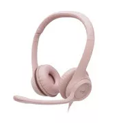 Plötzlich. Set Logitech Stereo USB Headset H390, rosa
