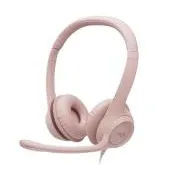 Plötzlich. Set Logitech Stereo USB Headset H390, rosa