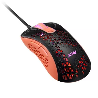 Adata XPG Slingshot Mera Edition/Schwarz/Optisch/Rechtshänder/12.000 DPI/Wireless USB/Schwarz-Orange