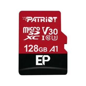 Patriot V30 A1/micro SDXC/128GB/UHS-I U3/Klasse 10/ Adapter Patriot V30 A1/micro SDXC/128GB/UHS-I U3/Klasse 10/ Adapter