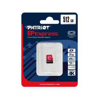Patriot EP Express/Micro SDXC/512GB/UHS-I U3/Klasse 10 Patriot EP Express/Micro SDXC/512GB/UHS-I U3/Klasse 10