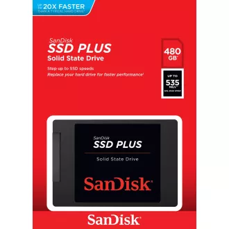 Sandisk Plus/480GB/SSD/2,5"/SATA/schwarz/3R Sandisk Plus/480GB/SSD/2,5"/SATA/schwarz/3R