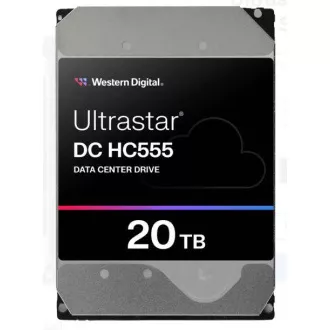 WD Ultrastar DC HC555/20TB/HDD/3,5"/SATA/M.2 SATA/7200 RPM/Silber/5R WD Ultrastar DC HC555/20TB/HDD/3,5"/SATA/M.2 SATA/7200 RPM/Silber/5R