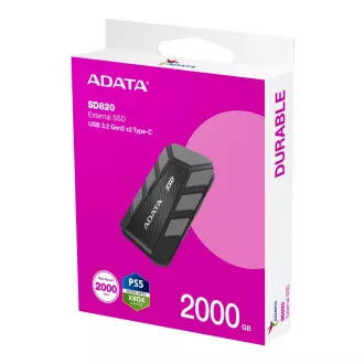 ADATA SD820/2TB/SSD/Extern/Grau/5R
