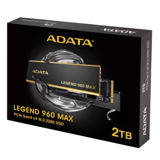 ADATA LEGEND 960 MAX/2TB/SSD/M.2 NVMe/Schwarz/Kühlkörper/5R ADATA LEGEND 960 MAX/2TB/SSD/M.2 NVMe/Schwarz/Kühlkörper/5R