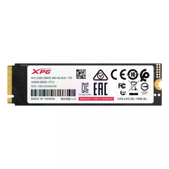 ADATA SSD 1TB XPG MARS 980 BLADE Gen5x4 ADATA SSD 1TB XPG MARS 980 BLADE Gen5x4