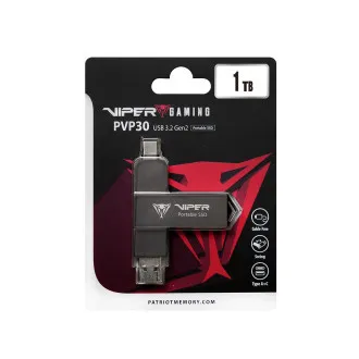 Patriot VIPER PVP30/1TB/SSD/Extern/Schwarz/3R Patriot VIPER PVP30/1TB/SSD/Extern/Schwarz/3R