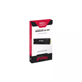 Kingston Fury Renegade G5/1TB/SSD/M.2 NVMe/Schwarz/Heatsink/5R Kingston Fury Renegade G5/1TB/SSD/M.2 NVMe/Schwarz/Heatsink/5R