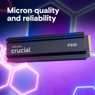 Crucial P510/2TB/SSD/M.2 NVMe/Schwarz/Heatsink/5R Crucial P510/2TB/SSD/M.2 NVMe/Schwarz/Heatsink/5R
