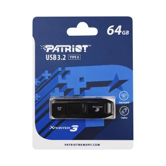 Patriot Xporter 3 Schieberegler/64GB/USB 3.2/USB-A/Schwarz
