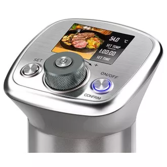 Salente ChefMax, Sous Vide Kocher mit Farbdisplay, Edelstahl