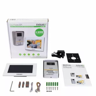 EVOLVEO DoorPhone AP1-2, kabelgebundenes Videotelefon mit App, weiß EVOLVEO DoorPhone AP1-2, kabelgebundenes Videotelefon mit App, weiß