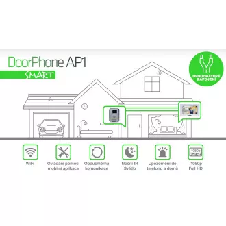 EVOLVEO DoorPhone AP1-2, kabelgebundenes Videotelefon mit App, weiß EVOLVEO DoorPhone AP1-2, kabelgebundenes Videotelefon mit App, weiß