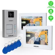 EVOLVEO DoorPhone AP2-2 schnurgebundenes Videotelefon für zwei Wohnungen mit App, weiß