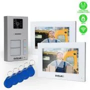 EVOLVEO DoorPhone AP2-2 schnurgebundenes Videotelefon für zwei Wohnungen mit App, weiß