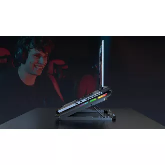 EVOLVEO Ania 16, Notebook-Kühlpad, 5x Lüfter, RGB-Hintergrundbeleuchtung