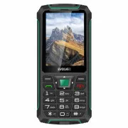 EVOLVEO StrongPhone W4, IP68 resistentes Dual SIM Telefon, 2.8" LCD, 2500mAh, Powerbank, schwarz-grün