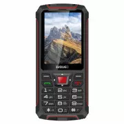 EVOLVEO StrongPhone W4, wasserdichtes, robustes Dual SIM Telefon, schwarz und rot