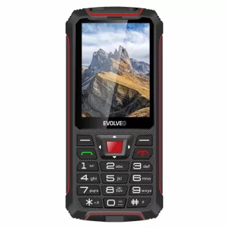 EVOLVEO StrongPhone W4, IP68 resistentes Dual SIM Telefon, 2.8" LCD, 2500mAh, Powerbank, schwarz und rot EVOLVEO StrongPhone W4, IP68 resistentes Dual SIM Telefon, 2.8" LCD, 2500mAh, Powerbank, schwarz und rot