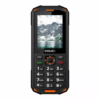 EVOLVEO StrongPhone X5, wasserdichtes, robustes Dual-SIM-Handy, schwarz-orange EVOLVEO StrongPhone X5, wasserdichtes, robustes Dual-SIM-Handy, schwarz-orange