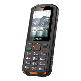 EVOLVEO StrongPhone X5, wasserdichtes, robustes Dual-SIM-Handy, schwarz-orange EVOLVEO StrongPhone X5, wasserdichtes, robustes Dual-SIM-Handy, schwarz-orange