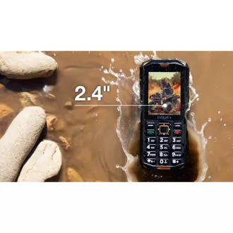EVOLVEO StrongPhone X5, wasserdichtes, robustes Dual-SIM-Handy, schwarz-orange EVOLVEO StrongPhone X5, wasserdichtes, robustes Dual-SIM-Handy, schwarz-orange