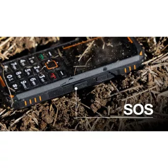 EVOLVEO StrongPhone X5, wasserdichtes, robustes Dual-SIM-Handy, schwarz-orange EVOLVEO StrongPhone X5, wasserdichtes, robustes Dual-SIM-Handy, schwarz-orange