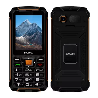 EVOLVEO StrongPhone Z6, wasserdichtes, robustes Dual-SIM-Handy, schwarz-orange - Gebraucht EVOLVEO StrongPhone Z6, wasserdichtes, robustes Dual-SIM-Handy, schwarz-orange - Gebraucht