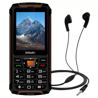 EVOLVEO StrongPhone Z6, IP68 resistentes Dual SIM Telefon, 2.8" LCD, 4000mAh, Powerbank, schwarz-orange EVOLVEO StrongPhone Z6, IP68 resistentes Dual SIM Telefon, 2.8" LCD, 4000mAh, Powerbank, schwarz-orange